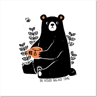 'In Your Bear Time' Animal Conservation Shirt Posters and Art